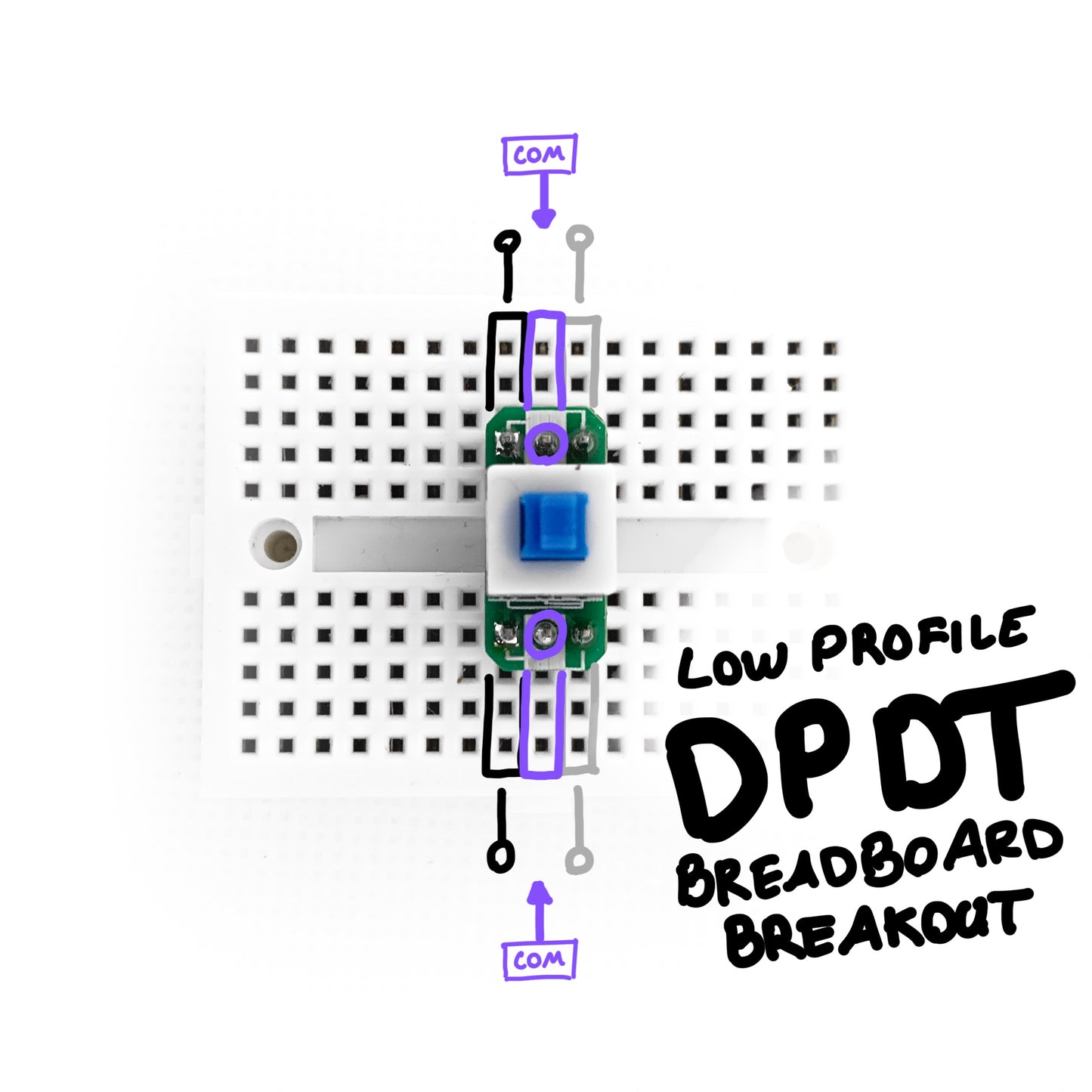 Breadboard Breakout - Switch DPDT
